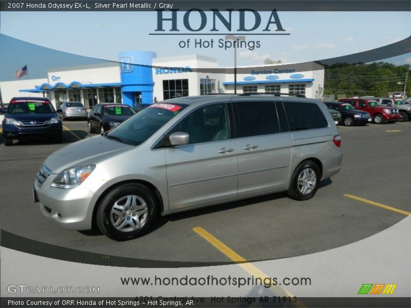 Silver Pearl Metallic / Gray 2007 Honda Odyssey EX-L