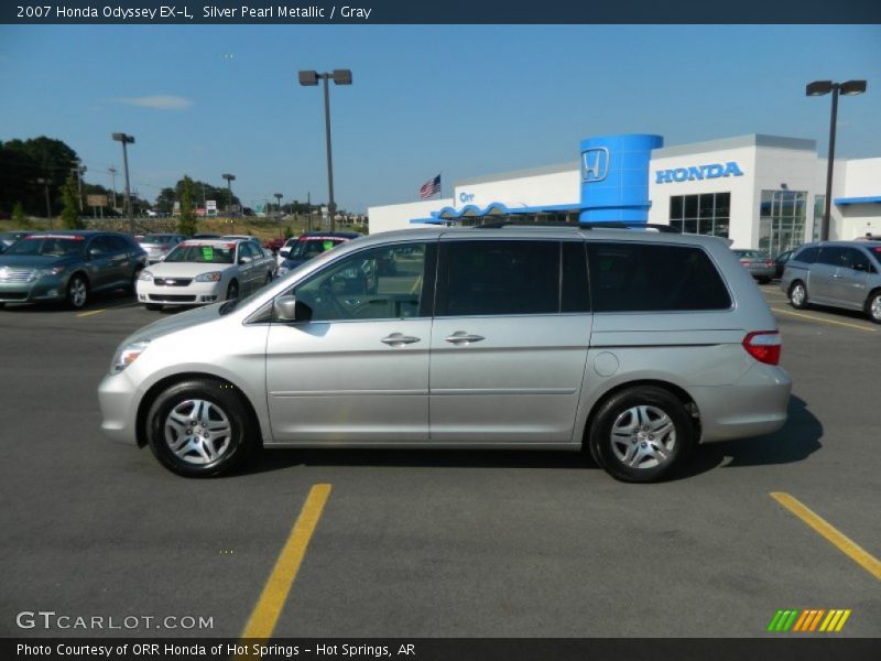 Silver Pearl Metallic / Gray 2007 Honda Odyssey EX-L