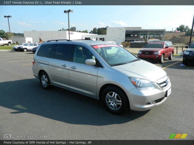 Silver Pearl Metallic / Gray 2007 Honda Odyssey EX-L