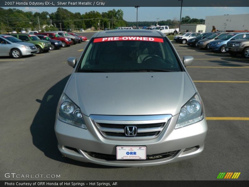 Silver Pearl Metallic / Gray 2007 Honda Odyssey EX-L
