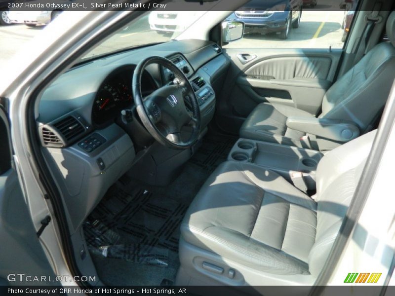 Silver Pearl Metallic / Gray 2007 Honda Odyssey EX-L