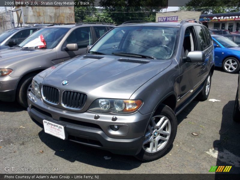 Stratus Grey Metallic / Black 2006 BMW X5 3.0i