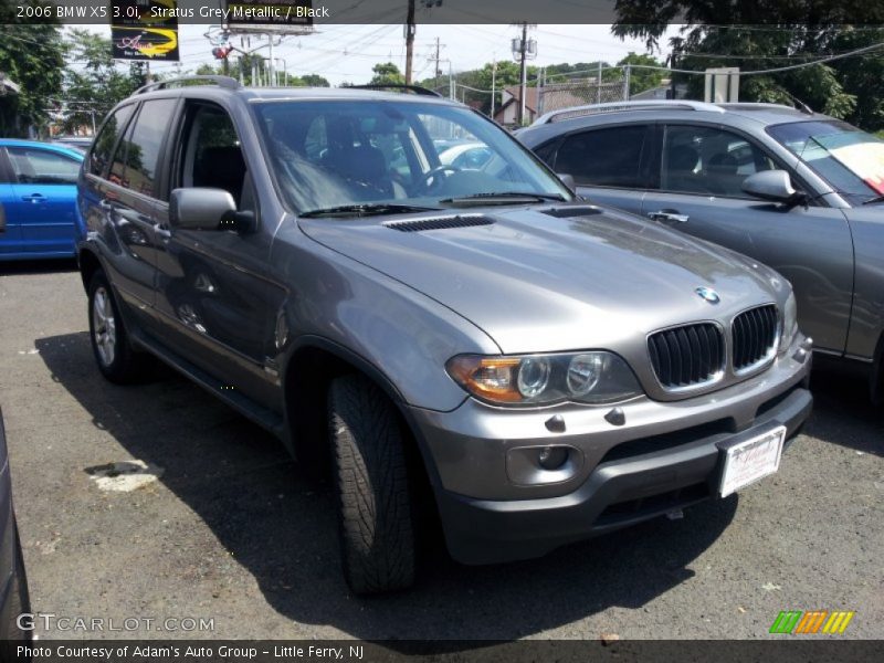 Stratus Grey Metallic / Black 2006 BMW X5 3.0i