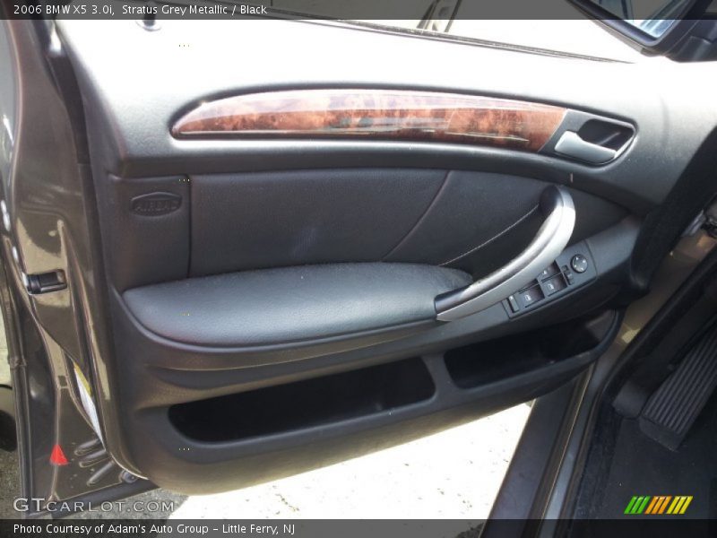 Stratus Grey Metallic / Black 2006 BMW X5 3.0i
