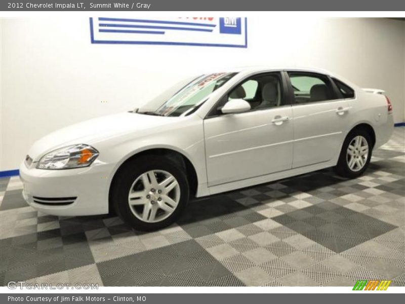 Summit White / Gray 2012 Chevrolet Impala LT
