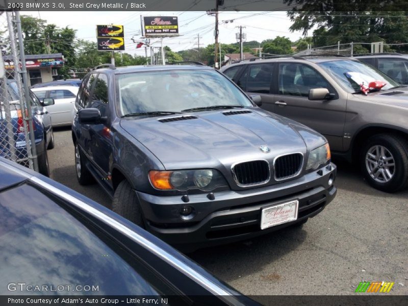 Steel Grey Metallic / Black 2003 BMW X5 3.0i