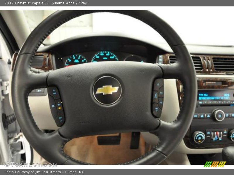 Summit White / Gray 2012 Chevrolet Impala LT