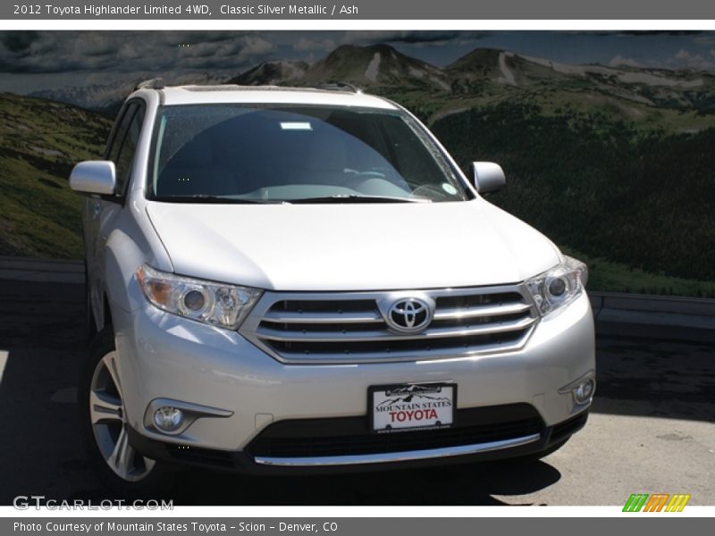 Classic Silver Metallic / Ash 2012 Toyota Highlander Limited 4WD