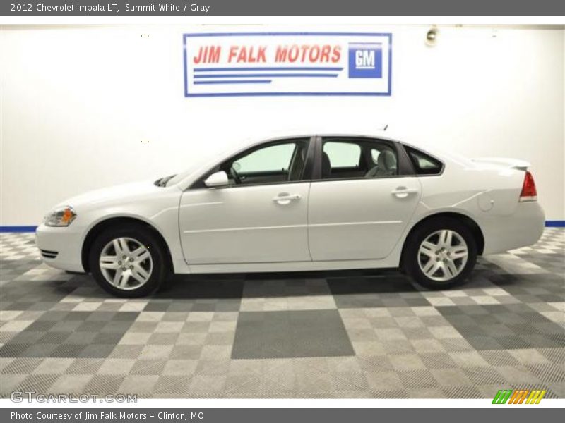 Summit White / Gray 2012 Chevrolet Impala LT