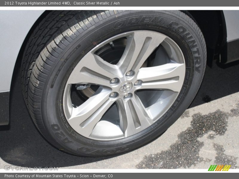 Classic Silver Metallic / Ash 2012 Toyota Highlander Limited 4WD