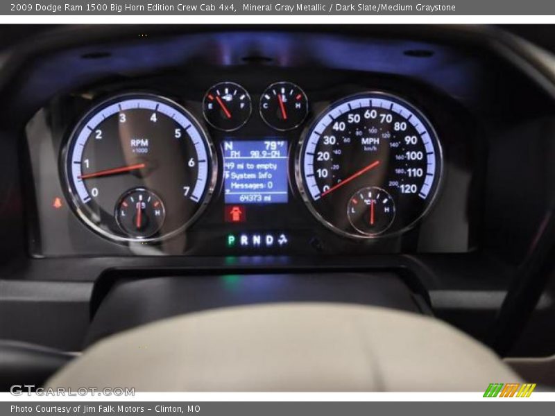 Mineral Gray Metallic / Dark Slate/Medium Graystone 2009 Dodge Ram 1500 Big Horn Edition Crew Cab 4x4