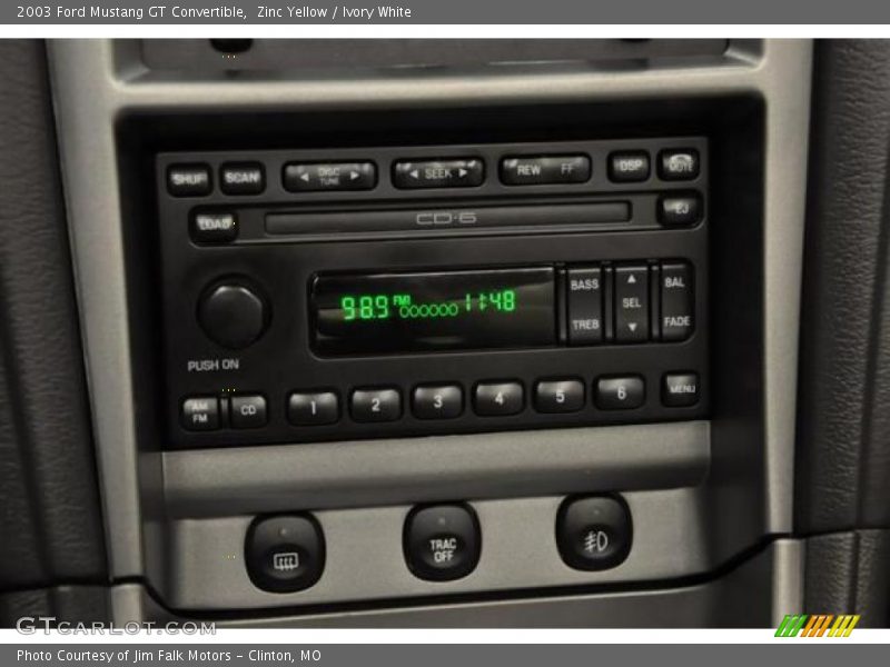 Audio System of 2003 Mustang GT Convertible