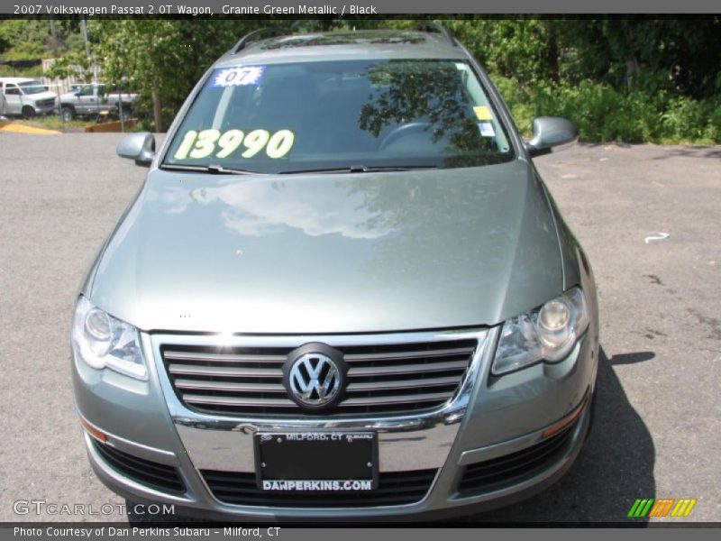 Granite Green Metallic / Black 2007 Volkswagen Passat 2.0T Wagon