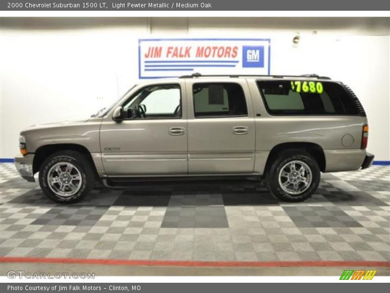 Light Pewter Metallic / Medium Oak 2000 Chevrolet Suburban 1500 LT