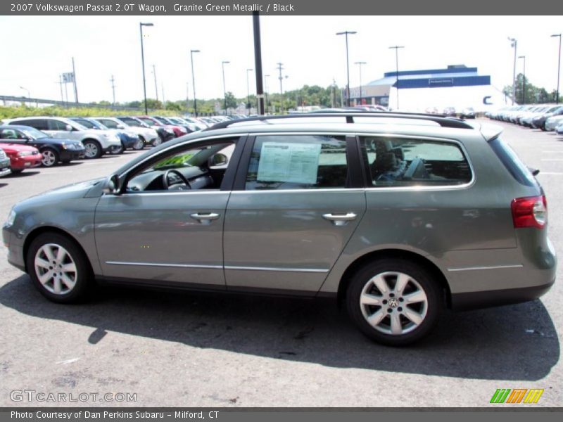 Granite Green Metallic / Black 2007 Volkswagen Passat 2.0T Wagon