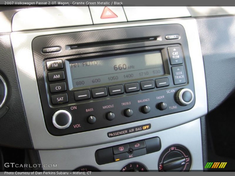 Granite Green Metallic / Black 2007 Volkswagen Passat 2.0T Wagon