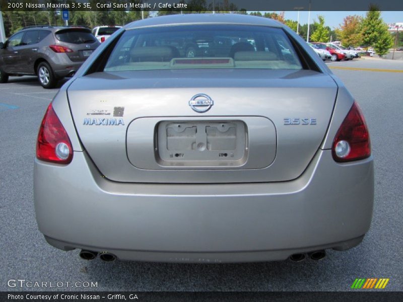 Coral Sand Metallic / Cafe Latte 2005 Nissan Maxima 3.5 SE