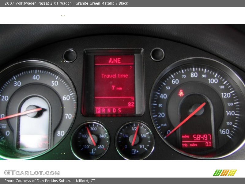 Granite Green Metallic / Black 2007 Volkswagen Passat 2.0T Wagon