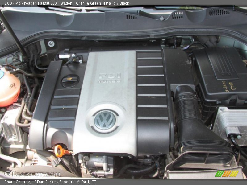 Granite Green Metallic / Black 2007 Volkswagen Passat 2.0T Wagon