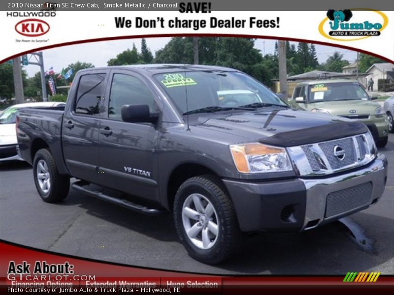 Smoke Metallic / Charcoal 2010 Nissan Titan SE Crew Cab