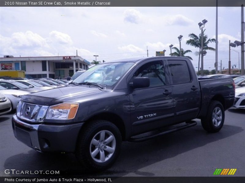Smoke Metallic / Charcoal 2010 Nissan Titan SE Crew Cab