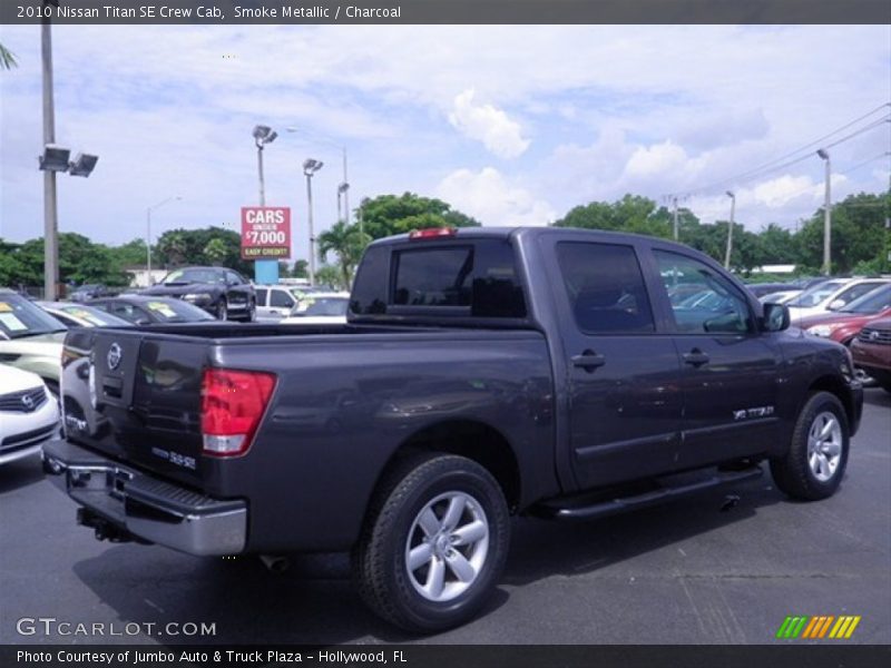 Smoke Metallic / Charcoal 2010 Nissan Titan SE Crew Cab