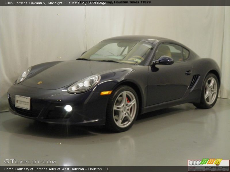 Midnight Blue Metallic / Sand Beige 2009 Porsche Cayman S