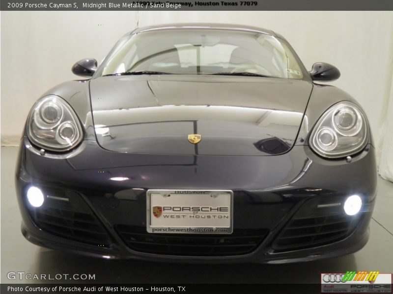 Midnight Blue Metallic / Sand Beige 2009 Porsche Cayman S