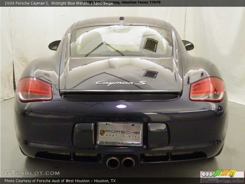 Midnight Blue Metallic / Sand Beige 2009 Porsche Cayman S