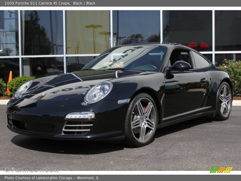 Black / Black 2009 Porsche 911 Carrera 4S Coupe