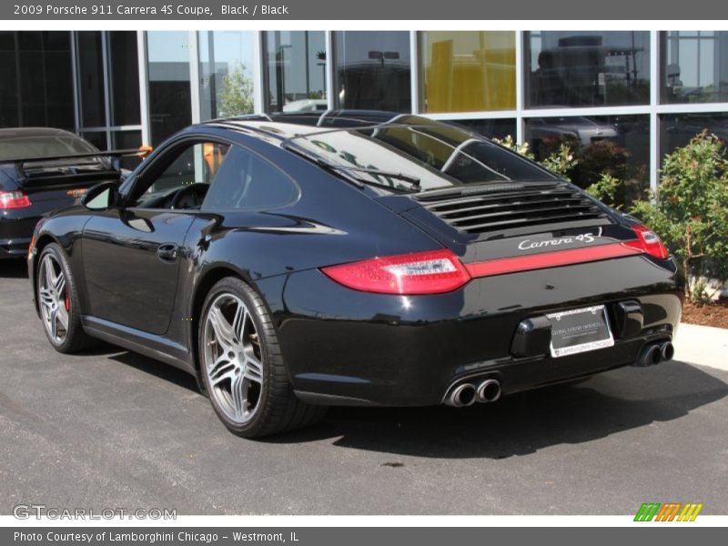 Black / Black 2009 Porsche 911 Carrera 4S Coupe