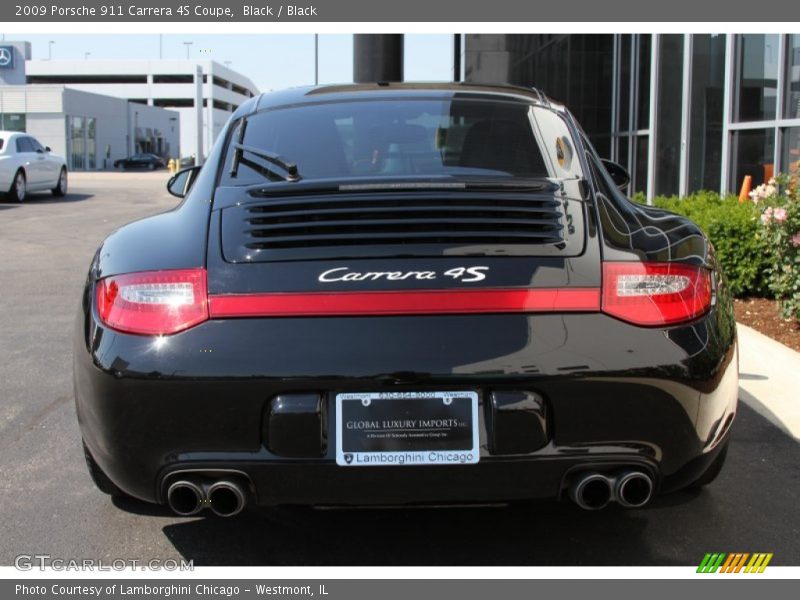 Black / Black 2009 Porsche 911 Carrera 4S Coupe
