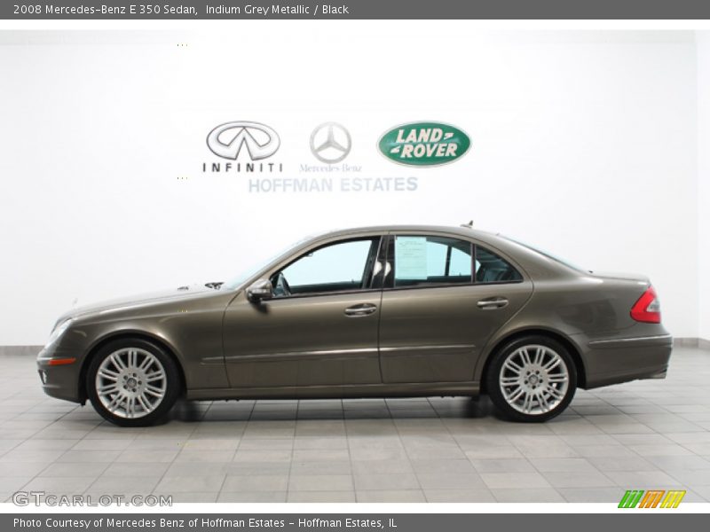 Indium Grey Metallic / Black 2008 Mercedes-Benz E 350 Sedan