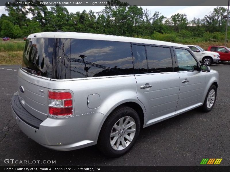Ingot Silver Metallic / Medium Light Stone 2012 Ford Flex SEL