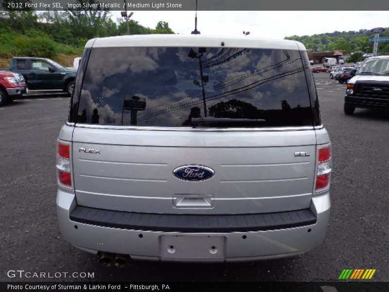Ingot Silver Metallic / Medium Light Stone 2012 Ford Flex SEL