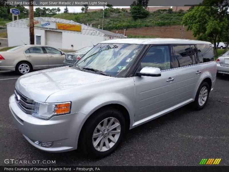 Ingot Silver Metallic / Medium Light Stone 2012 Ford Flex SEL