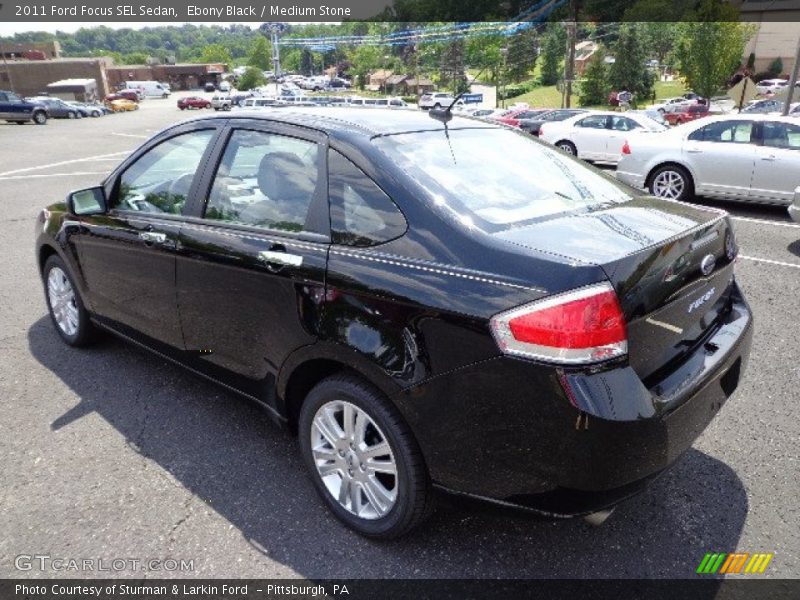 Ebony Black / Medium Stone 2011 Ford Focus SEL Sedan