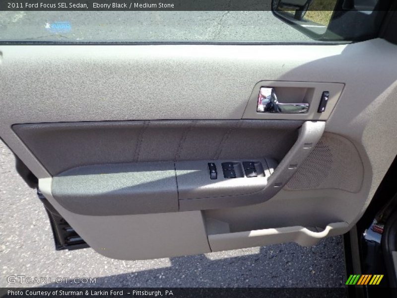 Ebony Black / Medium Stone 2011 Ford Focus SEL Sedan