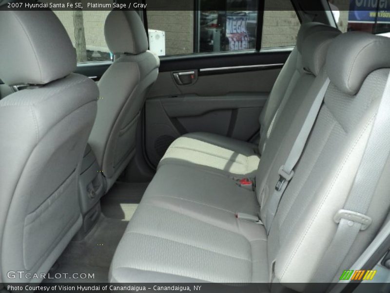 Platinum Sage / Gray 2007 Hyundai Santa Fe SE