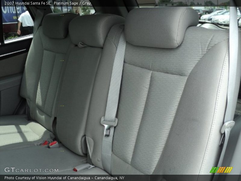 Platinum Sage / Gray 2007 Hyundai Santa Fe SE