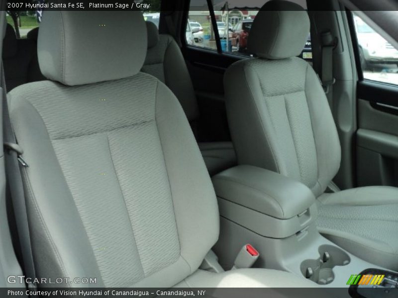 Platinum Sage / Gray 2007 Hyundai Santa Fe SE
