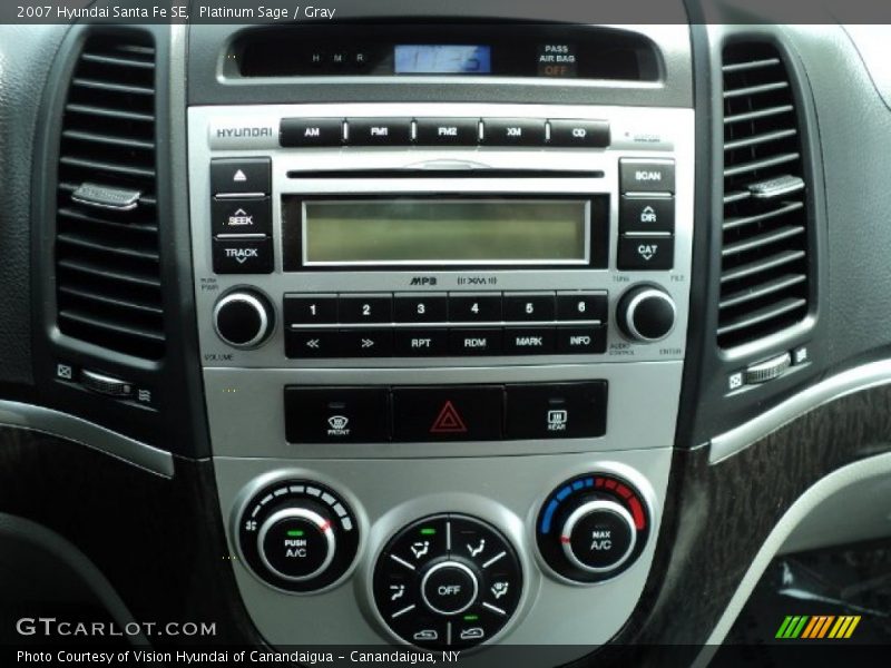 Platinum Sage / Gray 2007 Hyundai Santa Fe SE