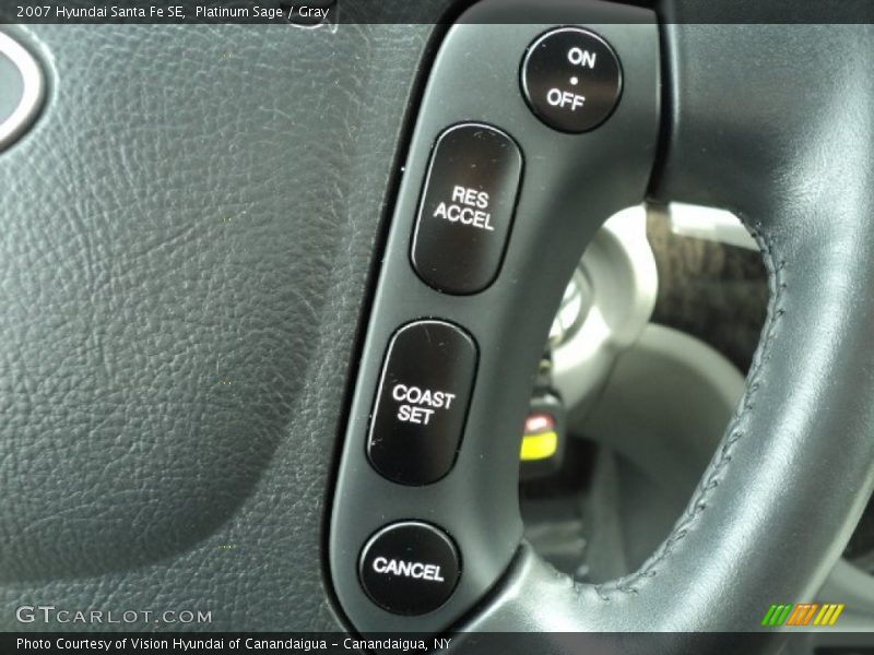 Platinum Sage / Gray 2007 Hyundai Santa Fe SE