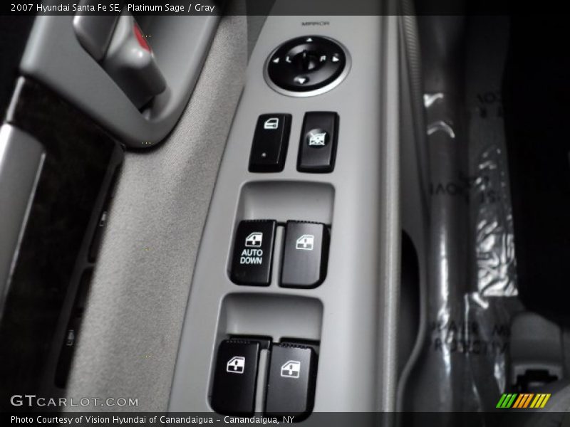 Platinum Sage / Gray 2007 Hyundai Santa Fe SE