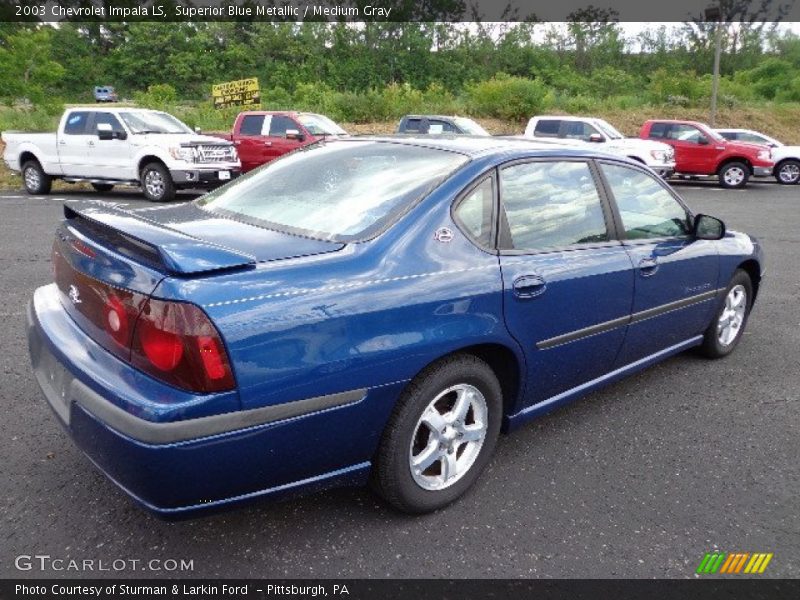 Superior Blue Metallic / Medium Gray 2003 Chevrolet Impala LS