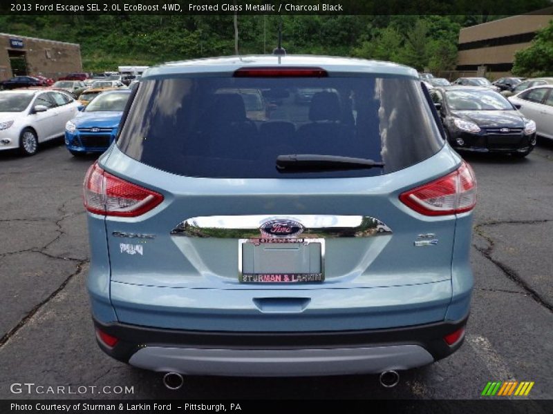 Frosted Glass Metallic / Charcoal Black 2013 Ford Escape SEL 2.0L EcoBoost 4WD