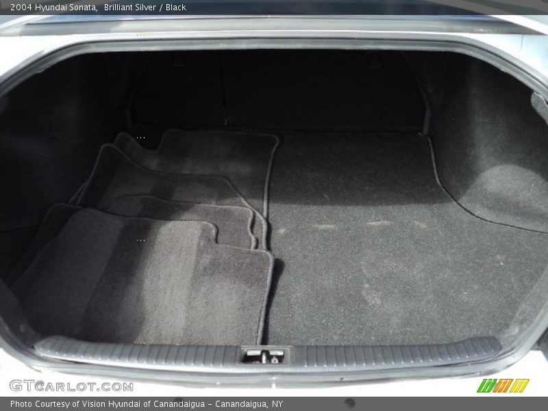 Brilliant Silver / Black 2004 Hyundai Sonata
