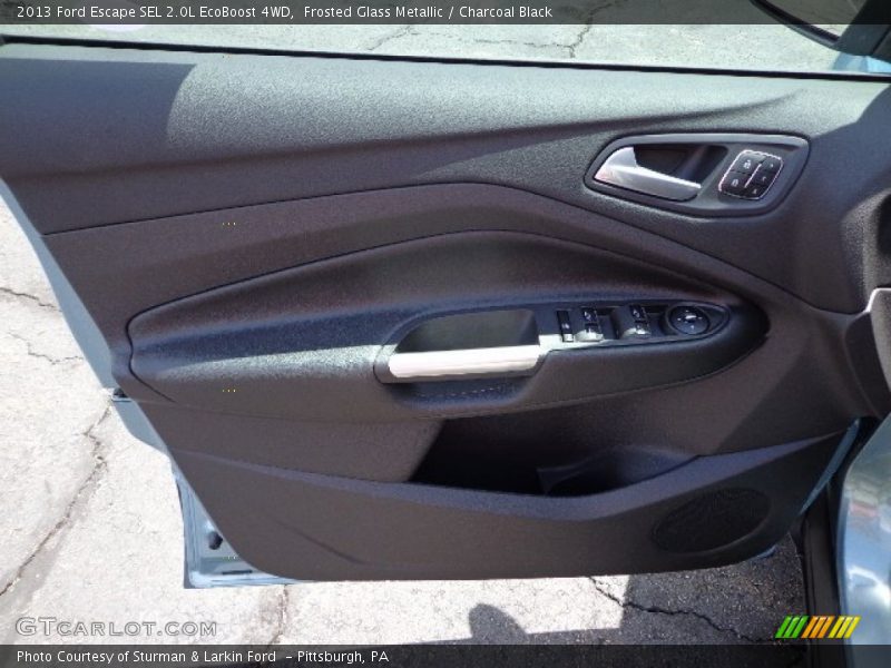 Frosted Glass Metallic / Charcoal Black 2013 Ford Escape SEL 2.0L EcoBoost 4WD