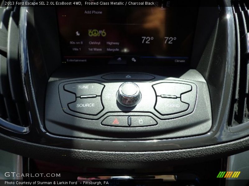 Frosted Glass Metallic / Charcoal Black 2013 Ford Escape SEL 2.0L EcoBoost 4WD