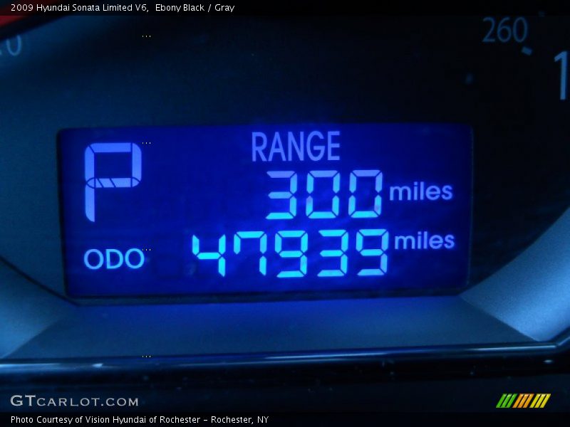 Ebony Black / Gray 2009 Hyundai Sonata Limited V6